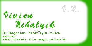 vivien mihalyik business card